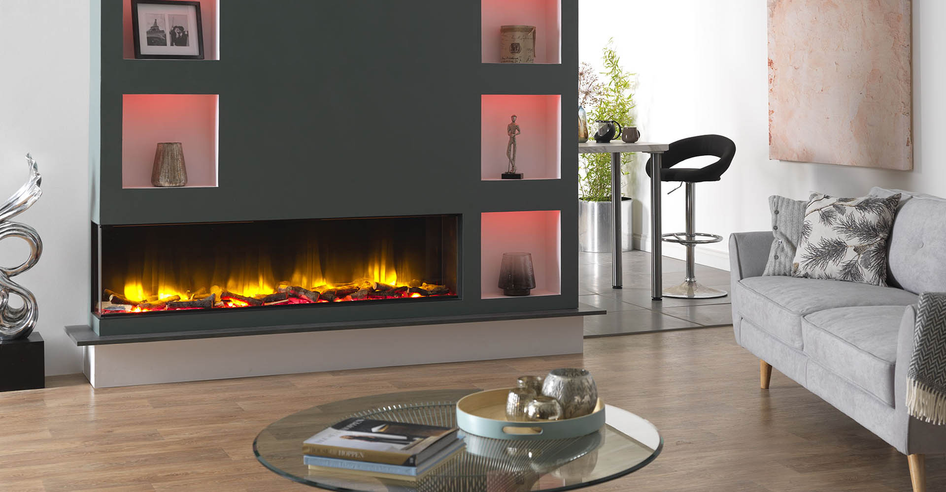 Hole-in-the-Wall Electric Fireplaces