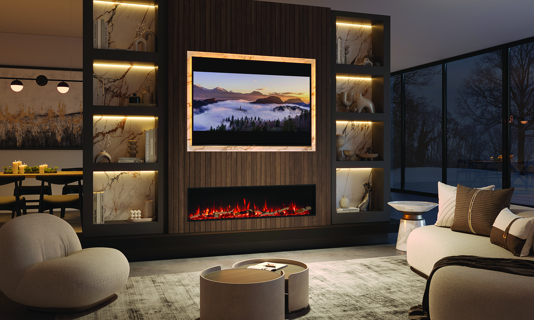 Media Wall Fireplaces